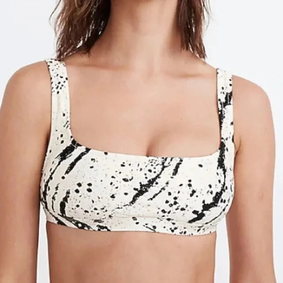 Madewell Other - Madewell Second Wave Balconette Bikini Top Swimsuit Speckled Tiger 2XL XXL New!